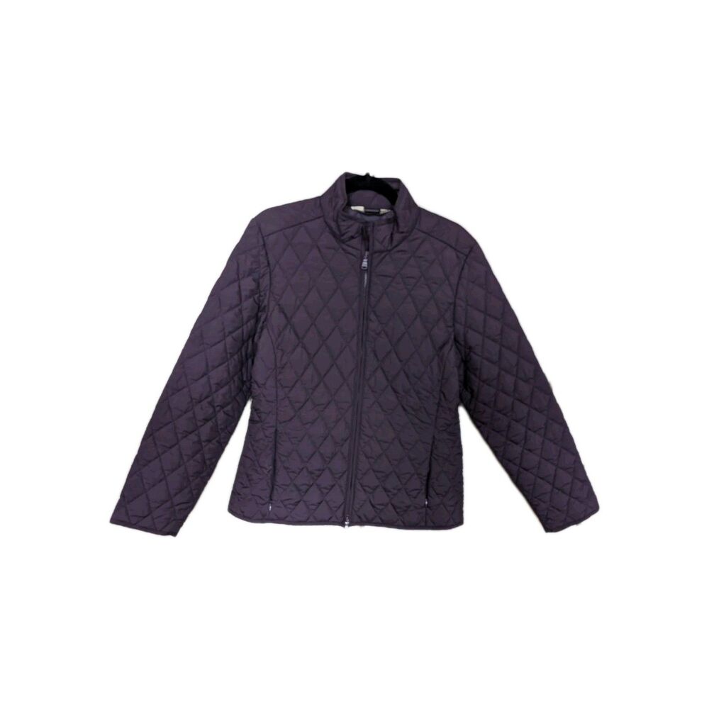Eddie Bauer Purple Quilted Coat L